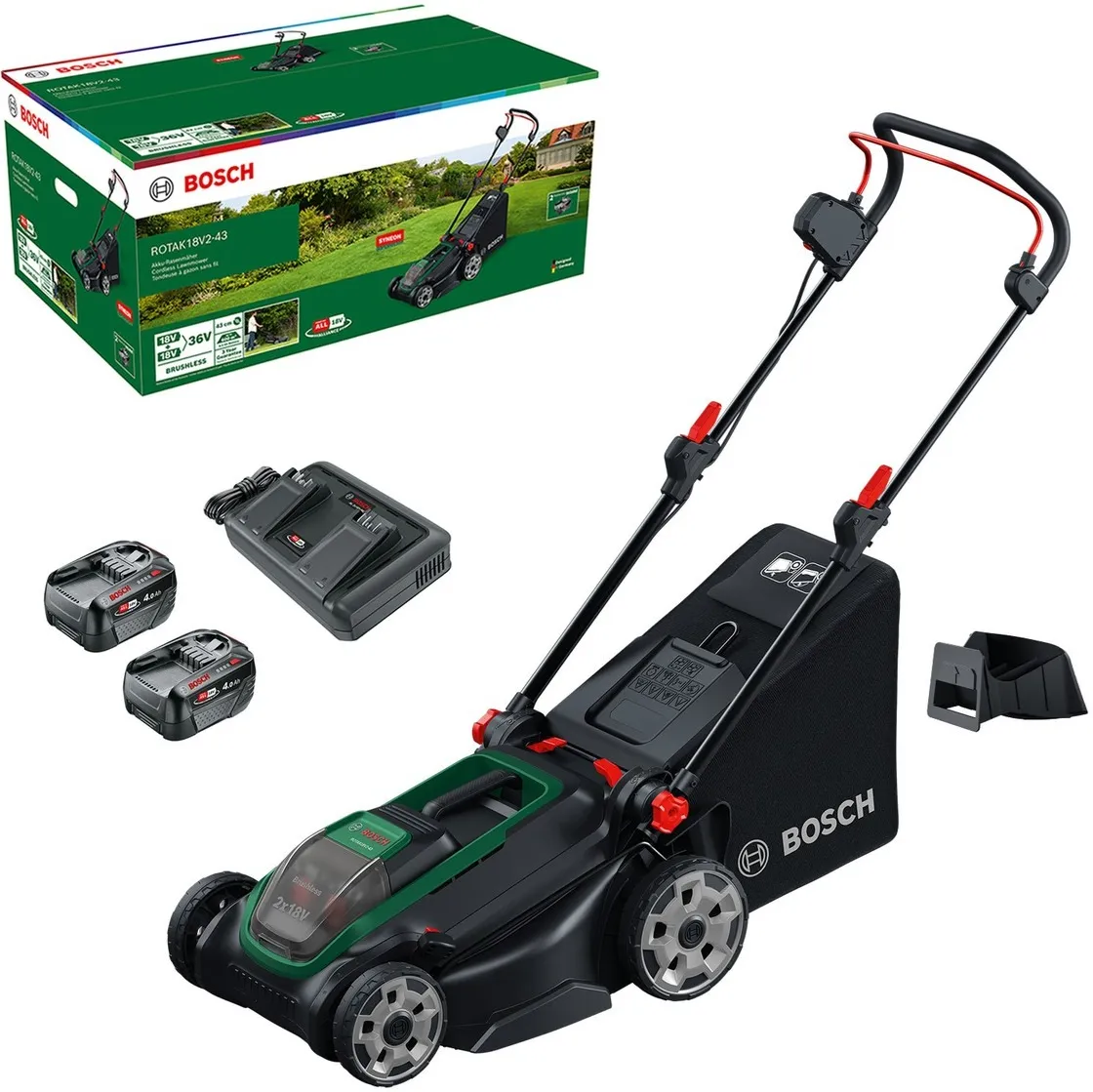 Газонокосилка аккумуляторная Bosch ROTAK18V2-43 06008B9L00