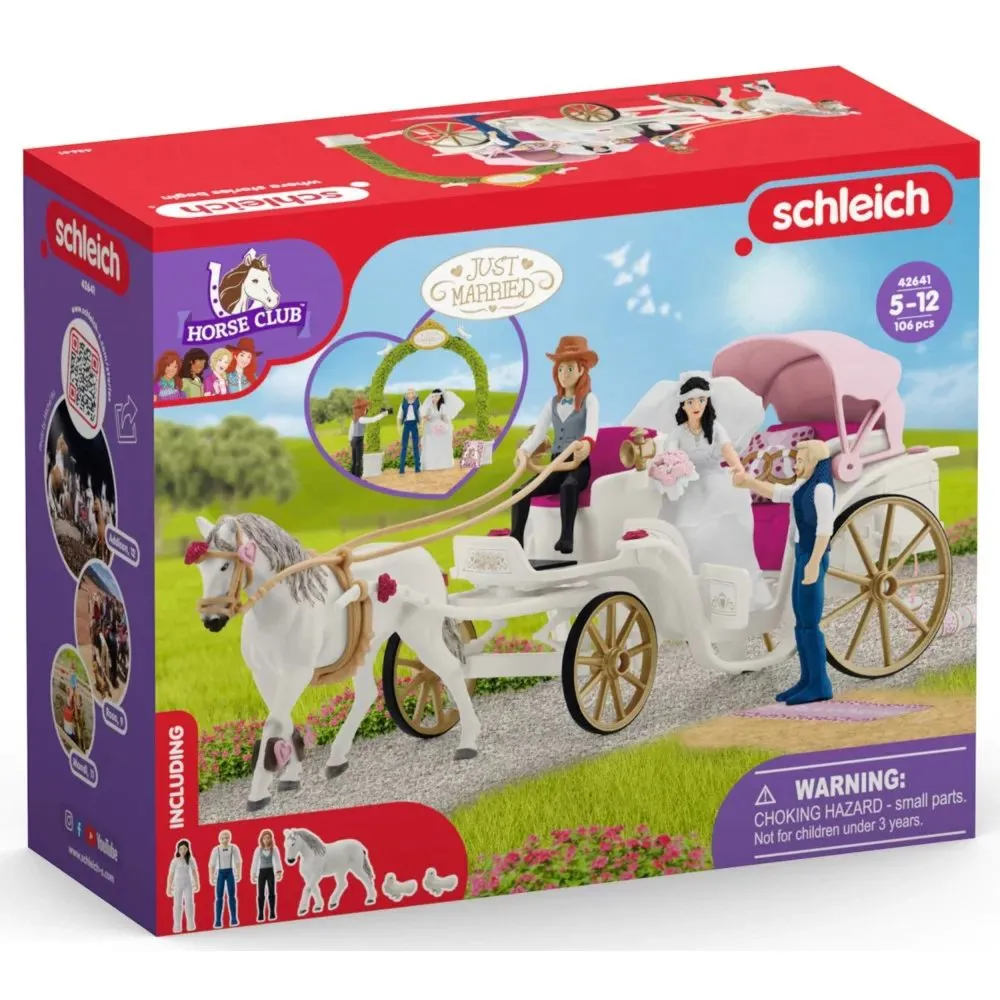 Игровой набор Schleich Horse Club Свадебная карета с лошадью (42641)