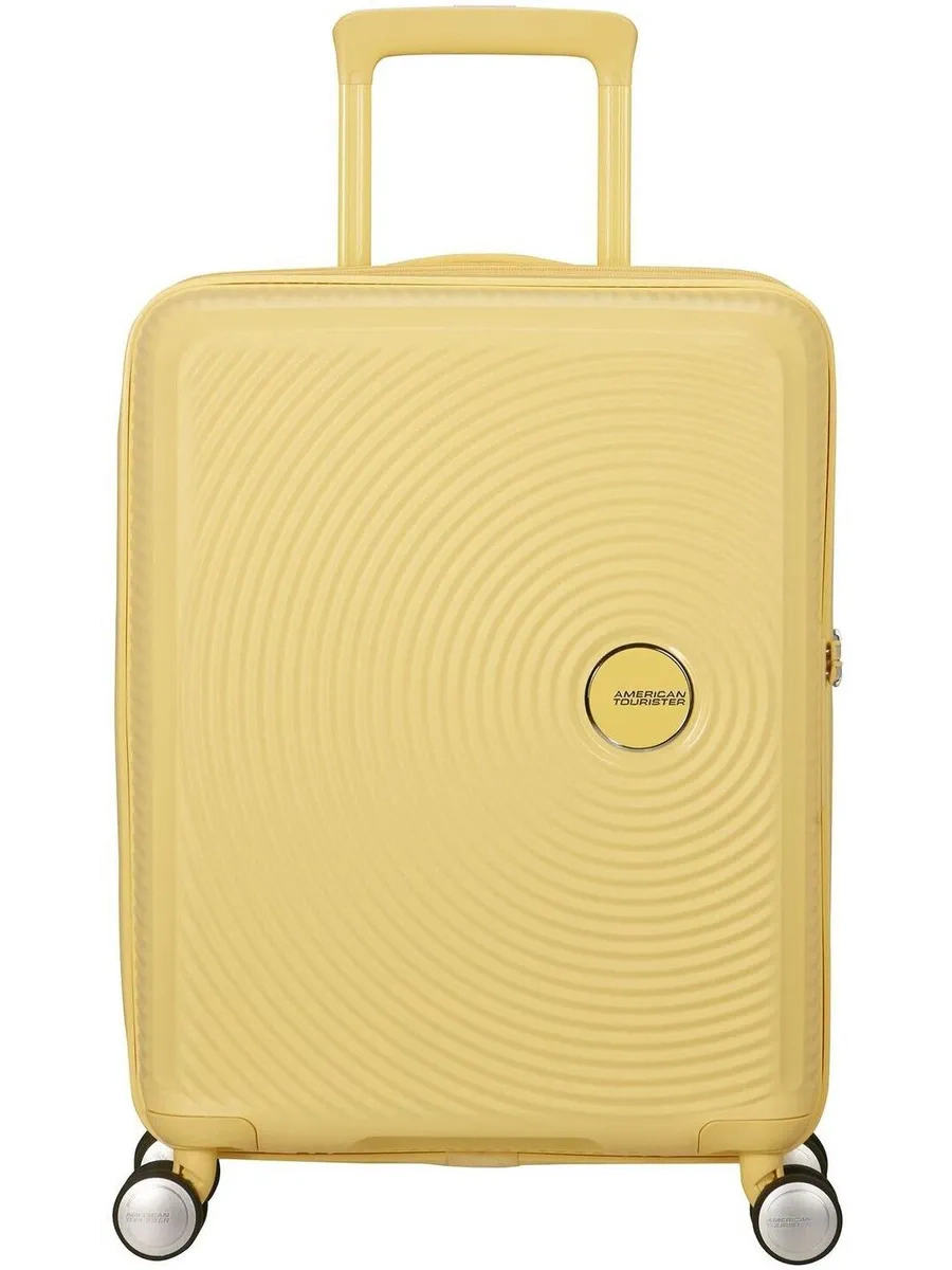 Чемодан American Tourister Soundbox 55см, жёлтый