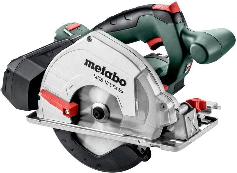 Циркулярная пила аккумуляторная Metabo MKS 18 LTX 58 600771840 в кейсе metaBOX с направляющей без акб и зу