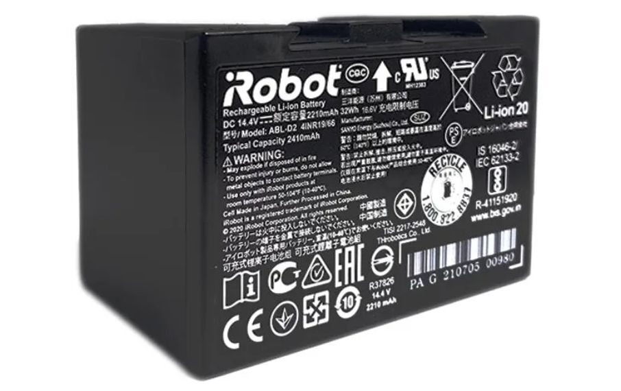 Аккумулятор iRobot Li-Ion 2210mAh Abl-D2 Do Roomba I & J, чёрный