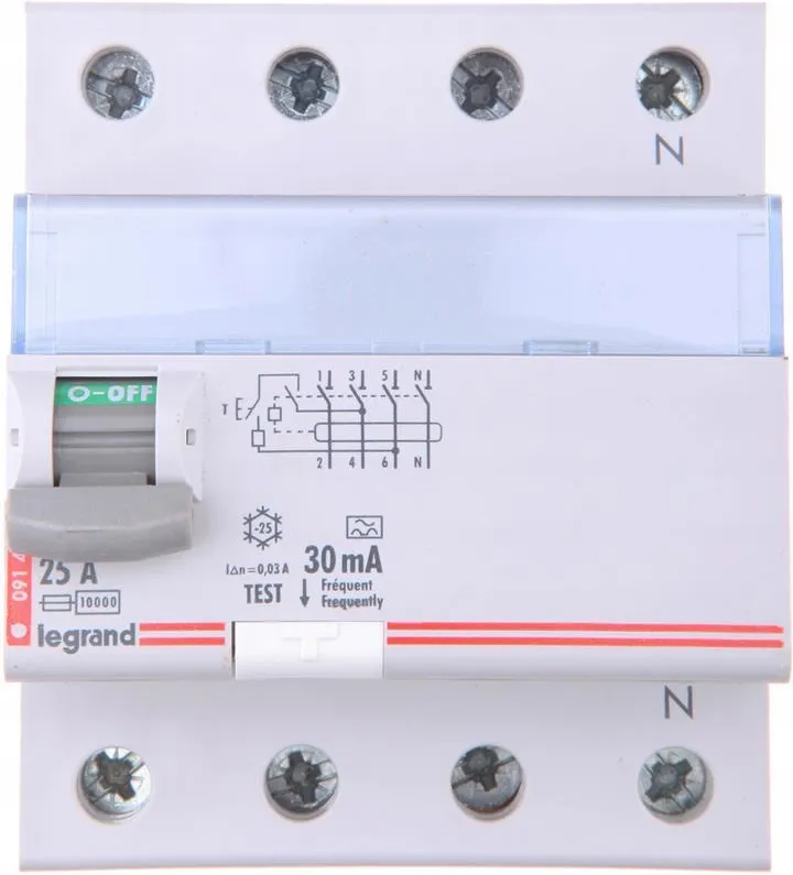 УЗО Legrand P304 4P 25A 30mA тип A (411764)