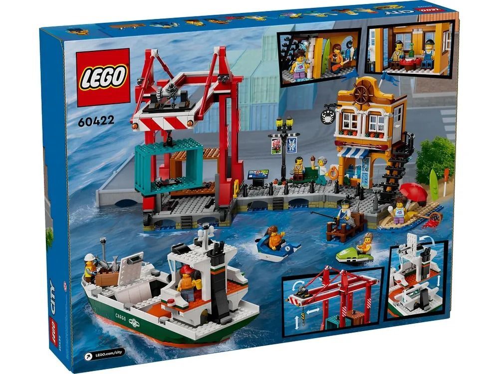 Конструктор LEGO City 60422 порт с грузовым кораблем