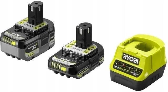 Комплект аккумуляторов Ryobi RC18120-242X 4Ah и 2Ah с зарядным устройством