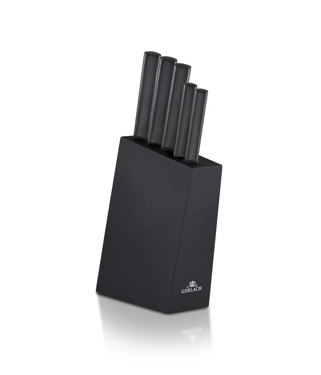 Комплект ножей в блоке GERLACH Ambiente Black (984)