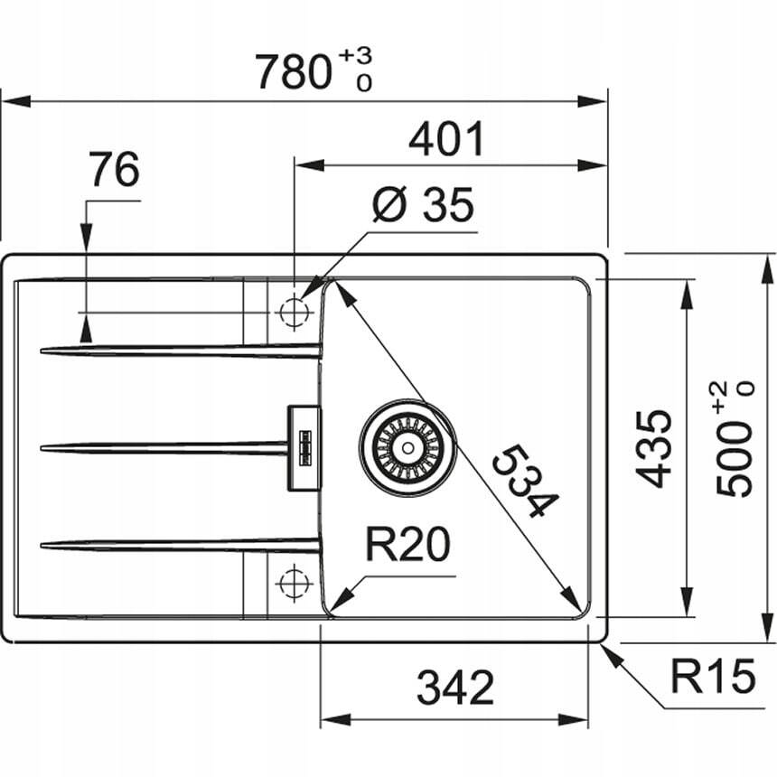 Кухонная раковина Franke Centro CNG 611-78 114.0633.096, Каменный серый
