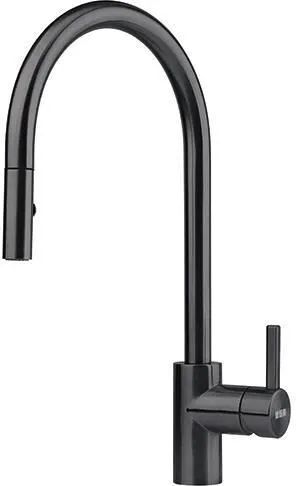 Кухонный кран Franke Eos Neo pull-out spray 115.0613.671, черная нержавеющая сталь