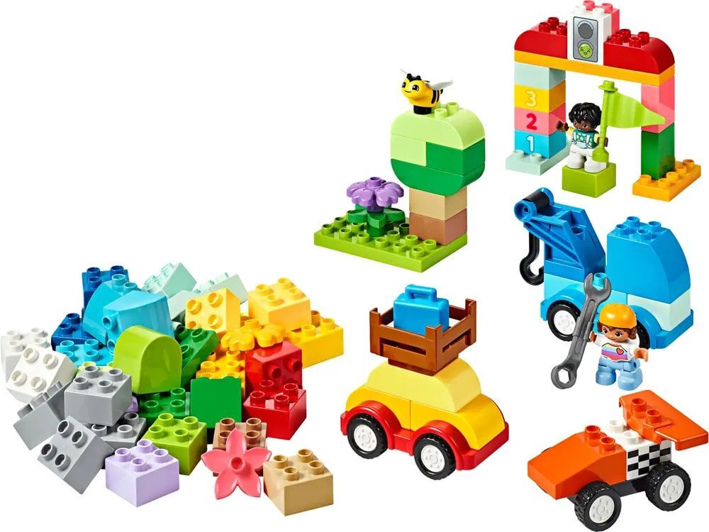 LEGO DUPLO Кирпичная коробка для легковых и грузовых автомобилей, 10439