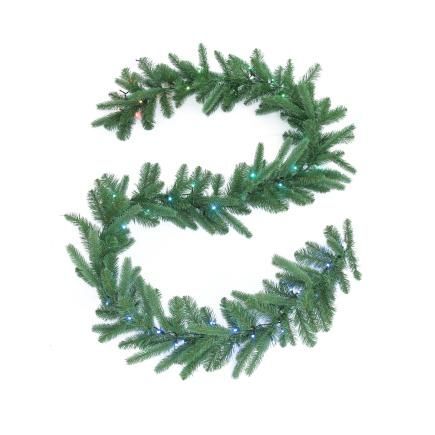 Смарт-гирлянда Декоративная еловая ветвь Twinkly Pre-lit Regal Garland 50 LED RGB, 2,7 м