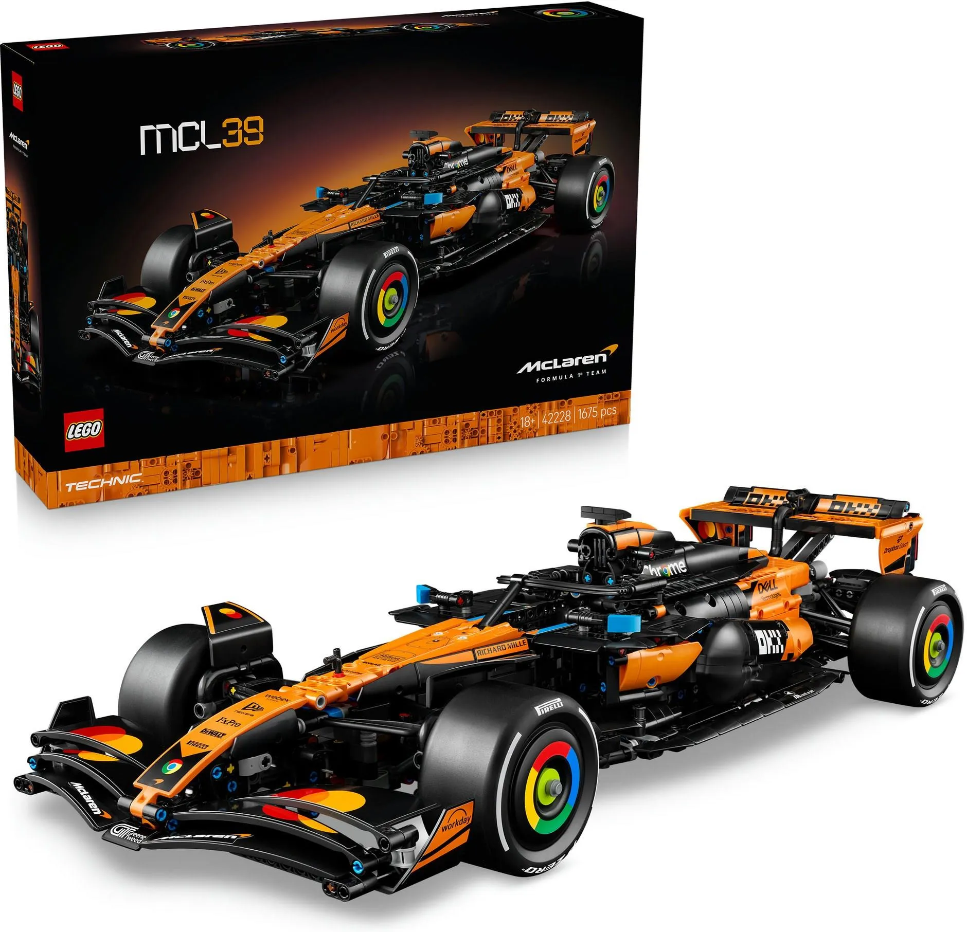 Конструктор LEGO Technic 42228 Болид McLaren MCL39 F1