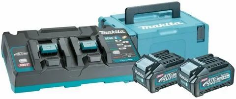 Комплект Makita DC40RB 40V с АКБ 2x4,0 Ah и ЗУ