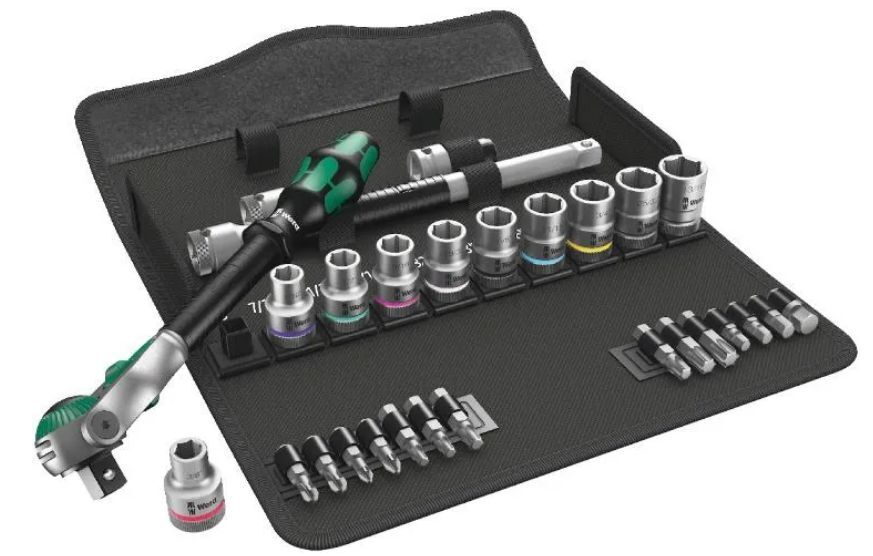 Wera 8100 SC 9 трещотка Zyklop Speed 1/2 в комплекте 05004079001