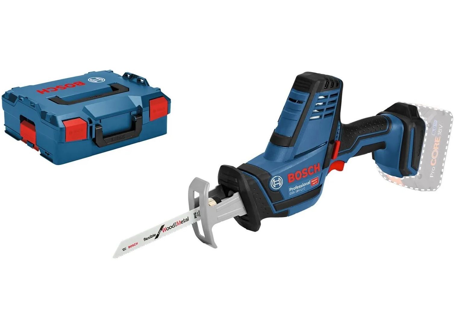 Аккумуляторная сабельная пила Bosch GSA 18V-LI C Professional (06016A5001)