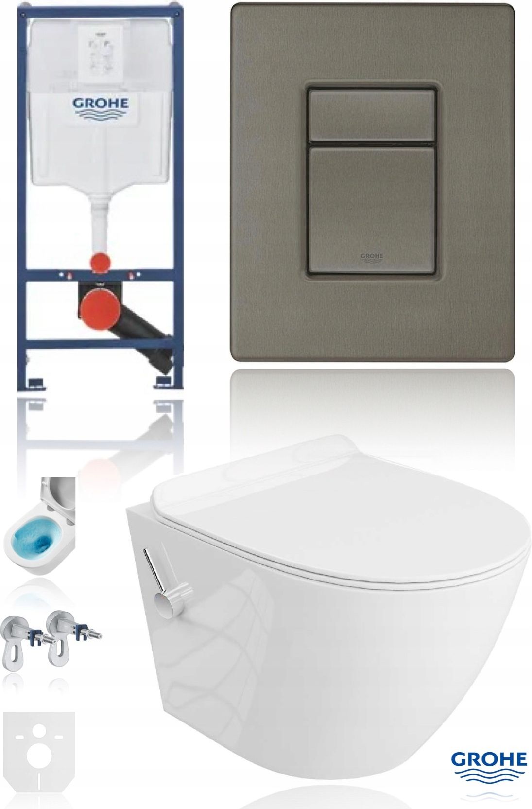 Кнопка смыва Grohe Skate Cosmopolitan 38732AL0, графитовая матовая