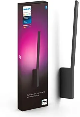 Умный настенный светильник Philips Hue Liane white and color ambience Bluetooth 929003053101, черный