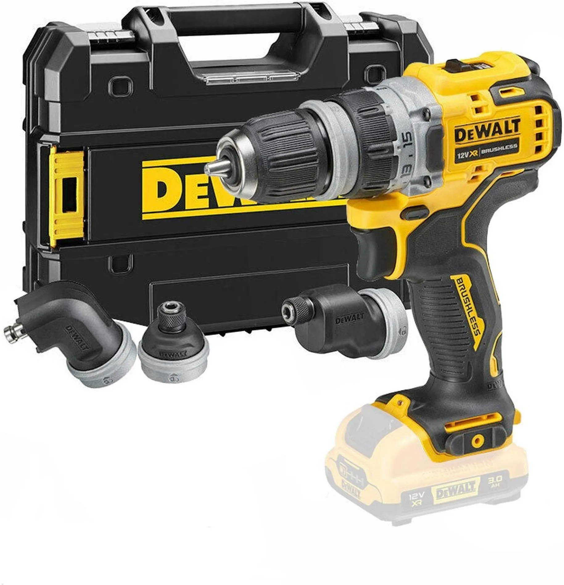 Аккумуляторная безударная дрель-шуруповерт DeWalt DCD703NT, без АКБ и ЗУ