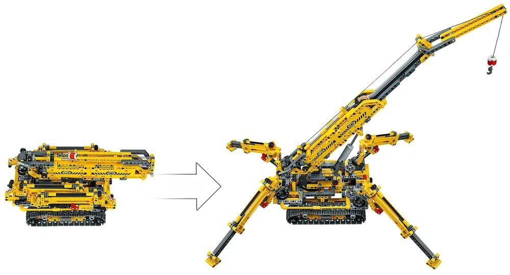 LEGO Technic 42097 Компактный гусеничный кран, 920 дет.