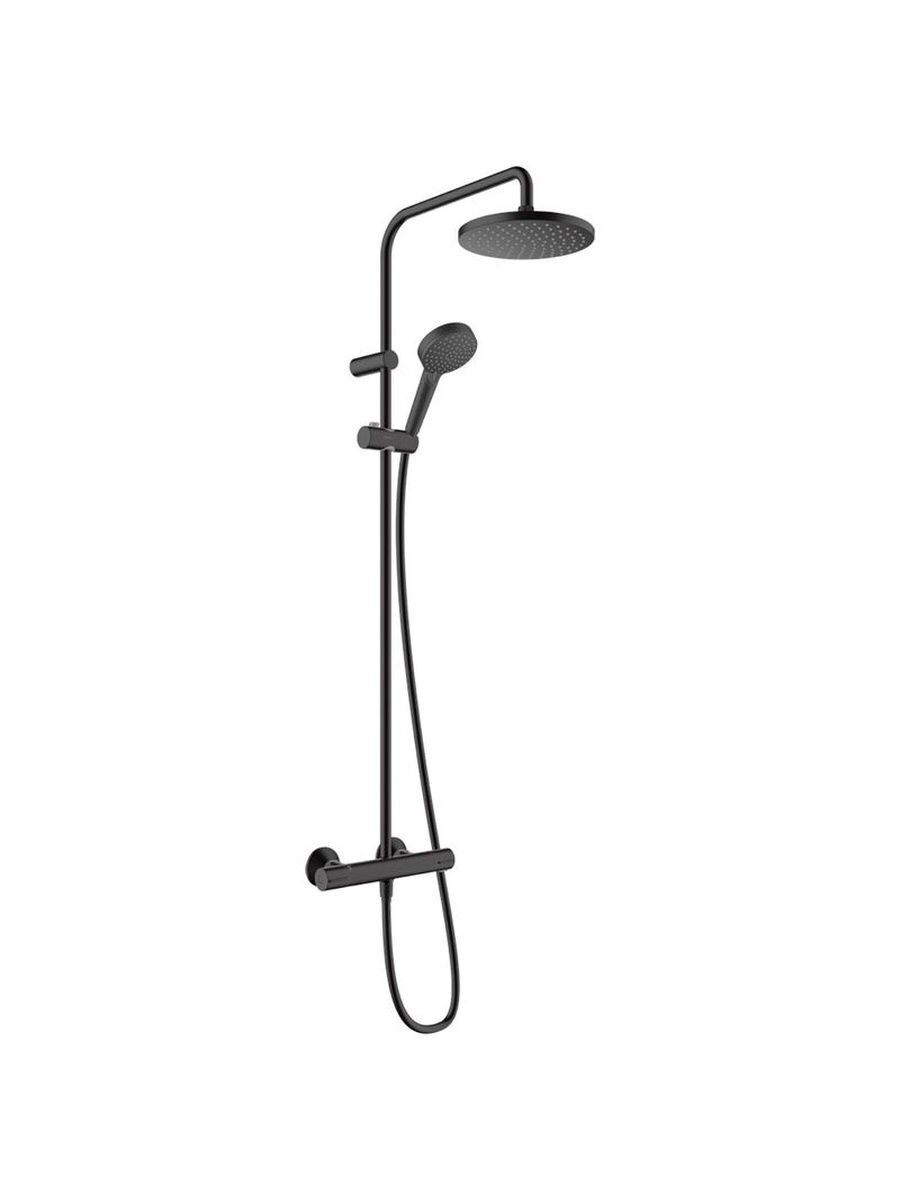 Душевая система c термостатом, черный матовый, Hansgrohe Vernis Blend 26276670