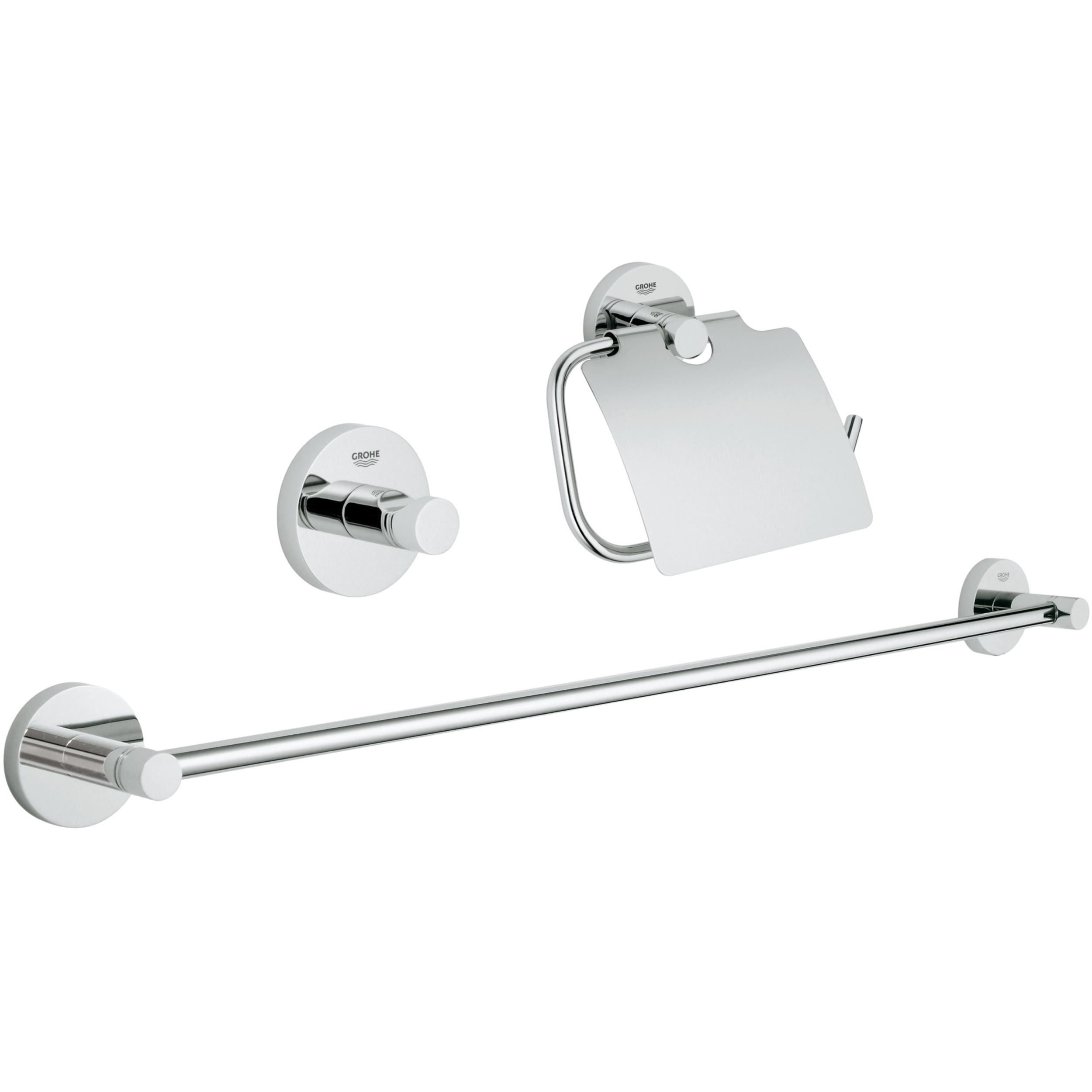 Набор аксессуаров для ванной Grohe Essentials 3-в-1 40775001, хром