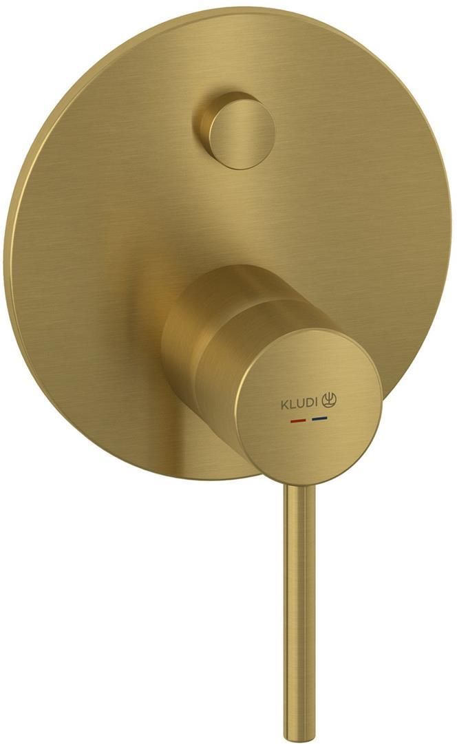 Смеситель для ванны и душа Kludi Bozz 38759N076, матовое золото