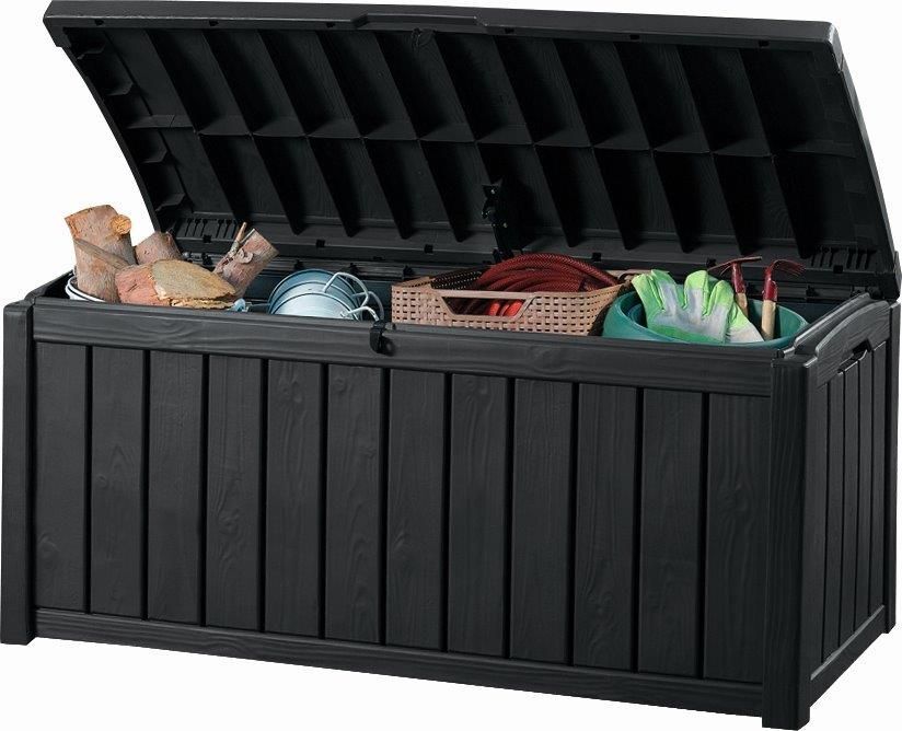 Садовый ящик Keter Glenwood 390L, 128 x 65 x 61 см, графит