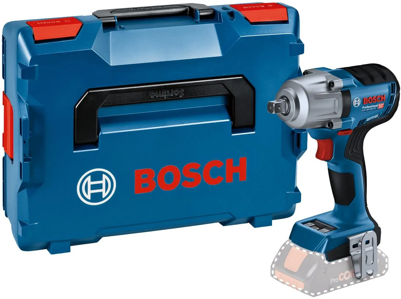 Аккумуляторный гайковёрт Bosch GDS 18V-450 PC Professional 06019K4101
