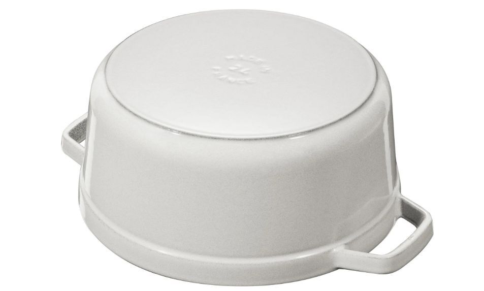 Чугунная кастрюля Staub La Cocotte 6,7 л, белая трюфель 405014140