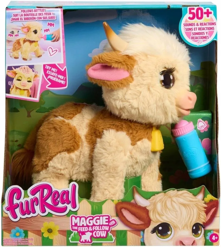 Интерактивная игрушка Hasbro FurReal Maggie корова с кормлением и прогулкой