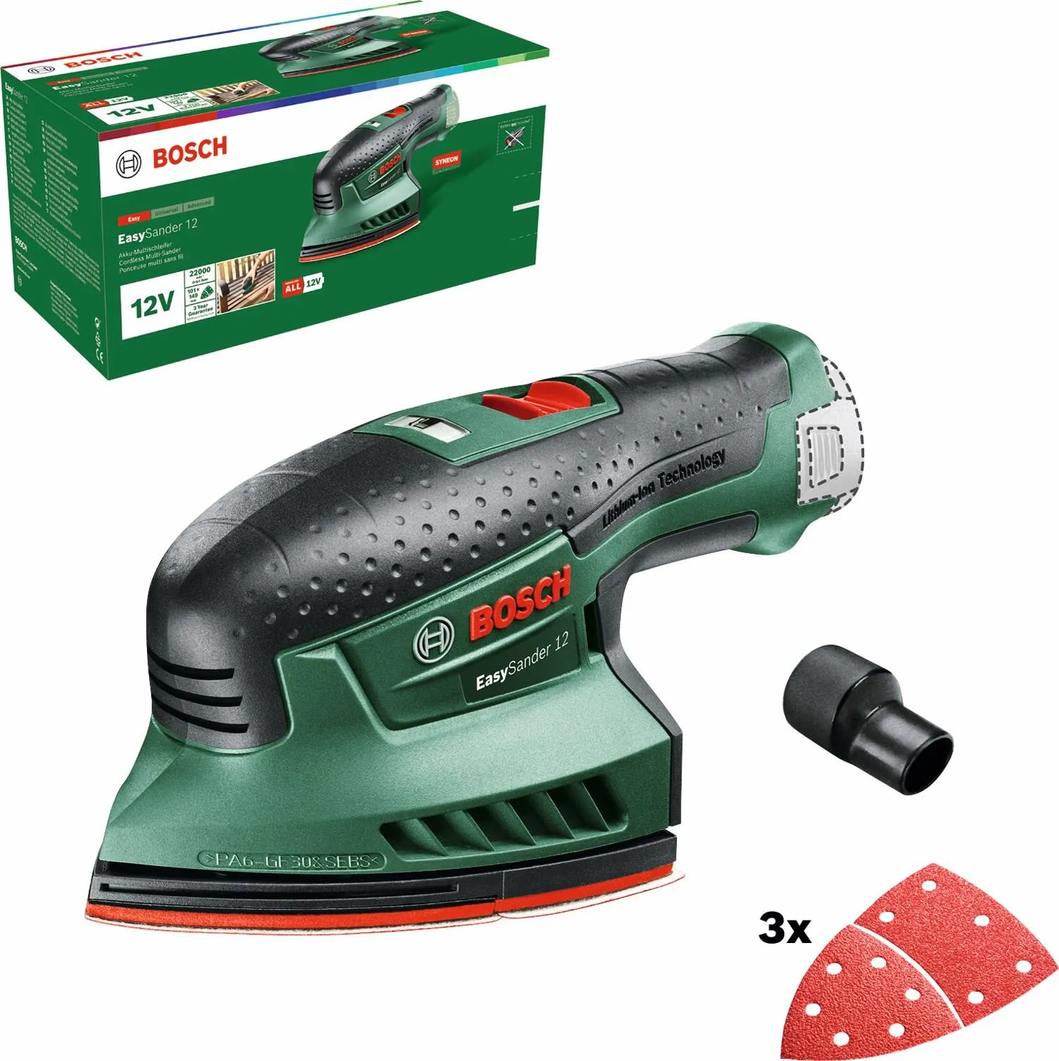 Вибрационная шлифовальная машина аккумуляторная Bosch EasySander 12 060397690B