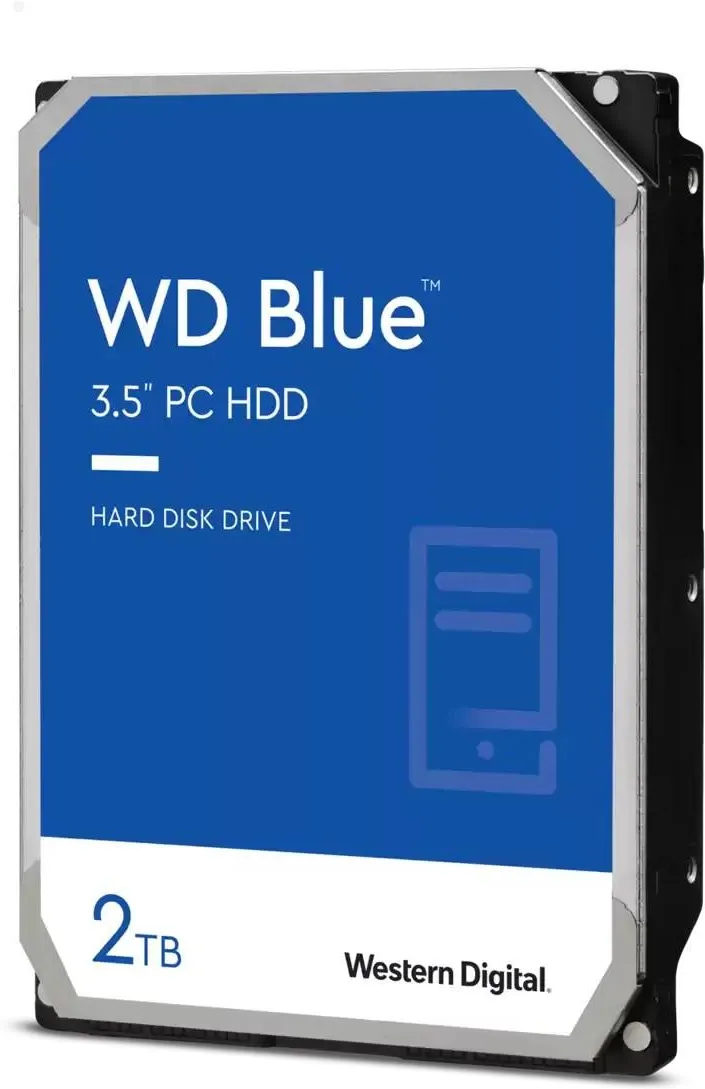 Жёсткий диск Western Digital Blue 2 ТБ SATA 6Gb/s HDD 3.5" 256 МБ 7200 об/мин (WD20EZBX)