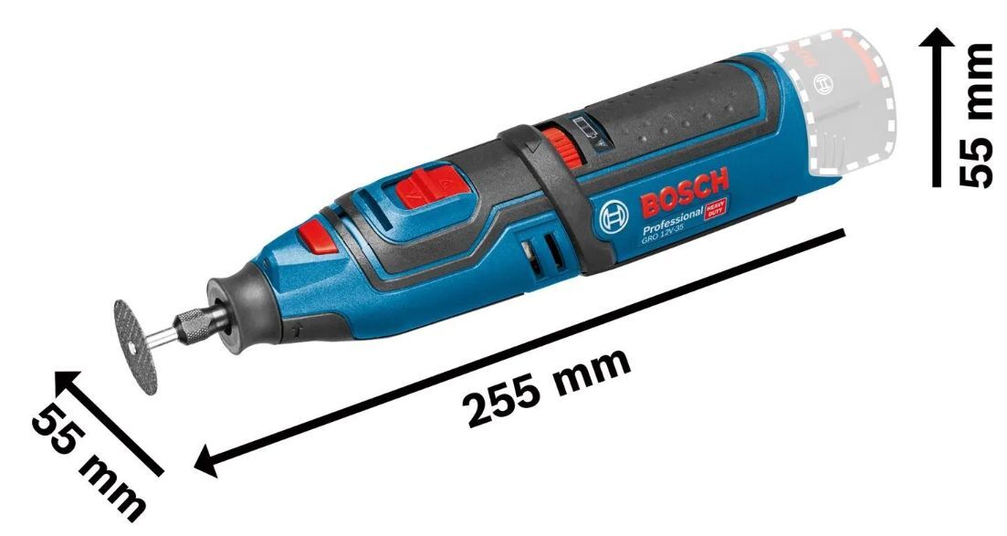 Аккумуляторный многофункциональный инструмент Bosch GRO 12V-35 Professional (06019C5001)