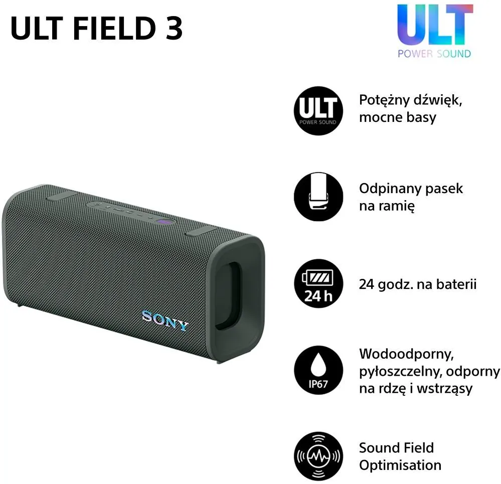 Портативная колонка Sony ULT Field 3 лесной зеленый SRS-ULT30H