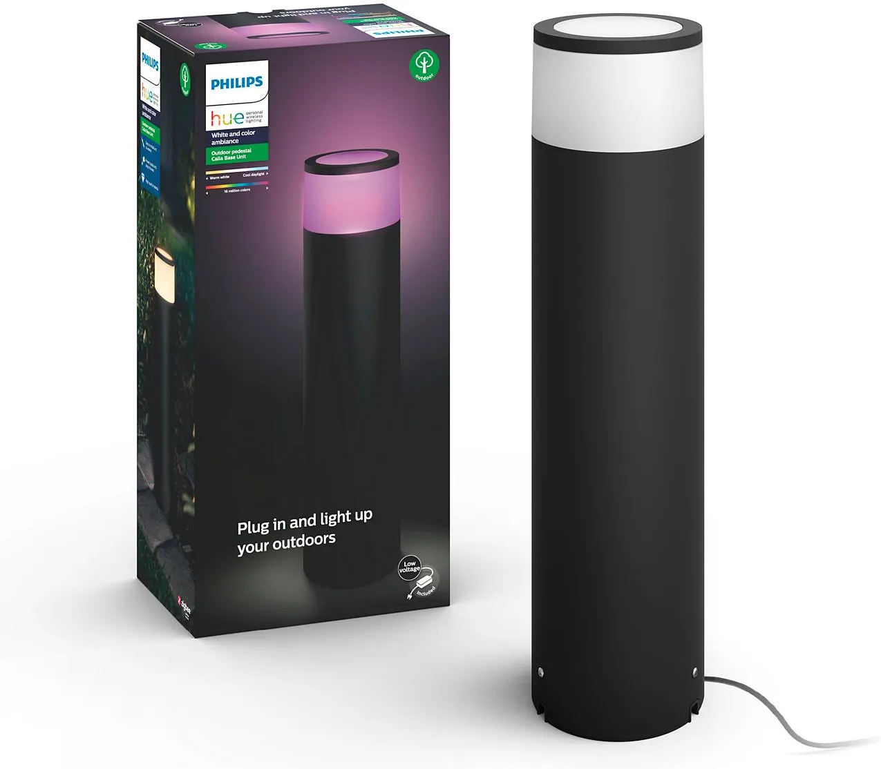 Стартовый набор PHILIPS Hue White and Color Ambiance Calla черный 1745130P7
