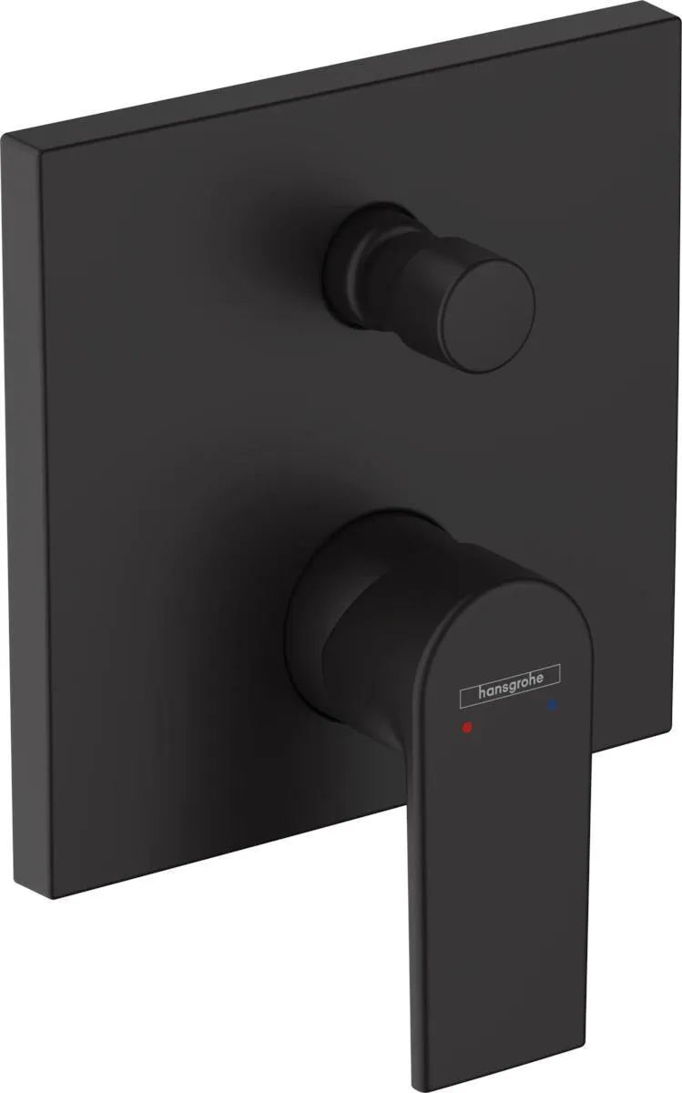 Смеситель для ванны Hansgrohe Vernis Shape 71468670 матовый черный