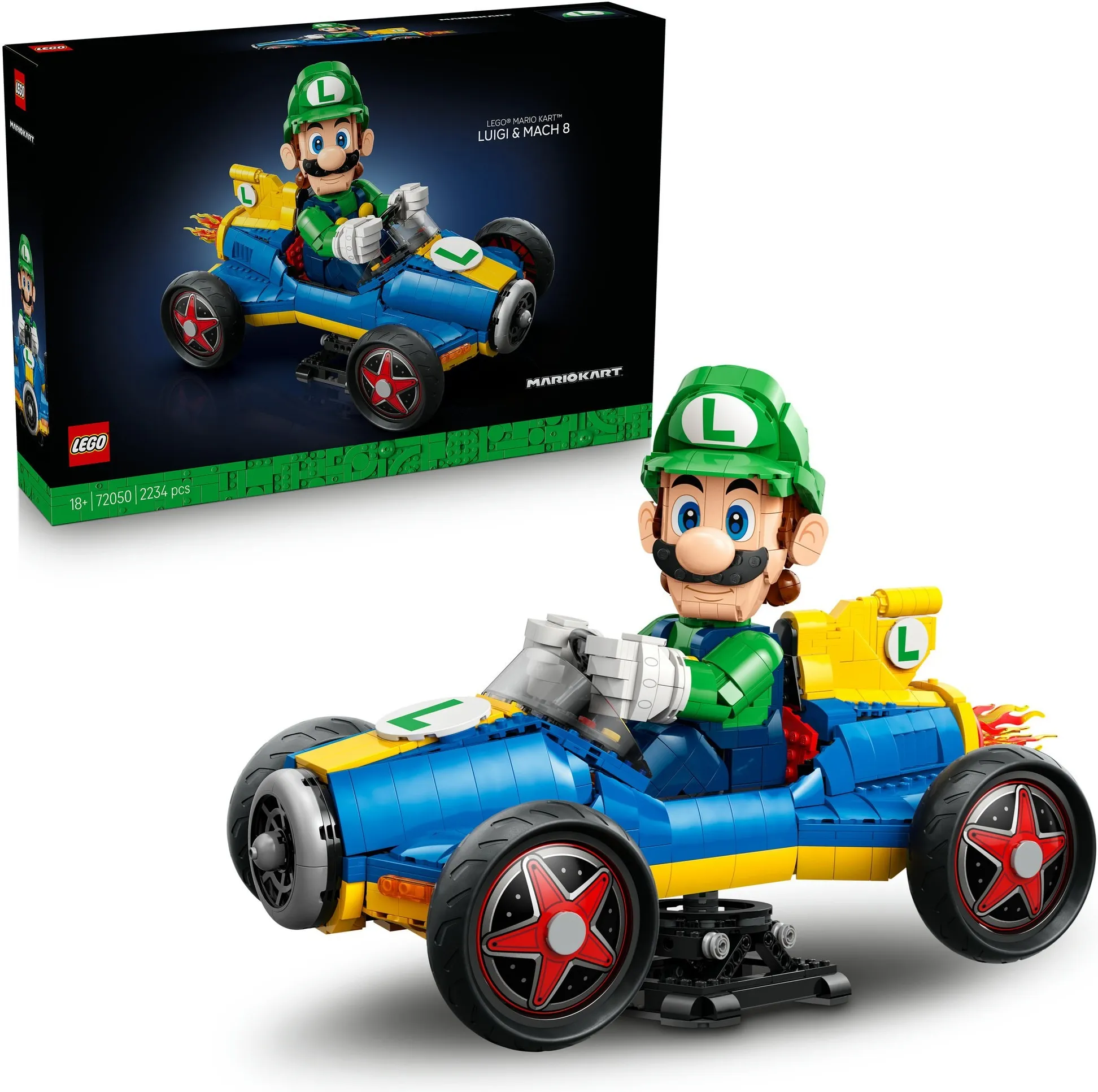 LEGO Super Mario 72050 Mario Kart — Луиджи и Mach 8