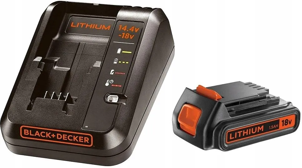 Комплект аккумулятора и зарядного устройства BLACK+DECKER BDC1A15-QW 18В 1,5А·ч
