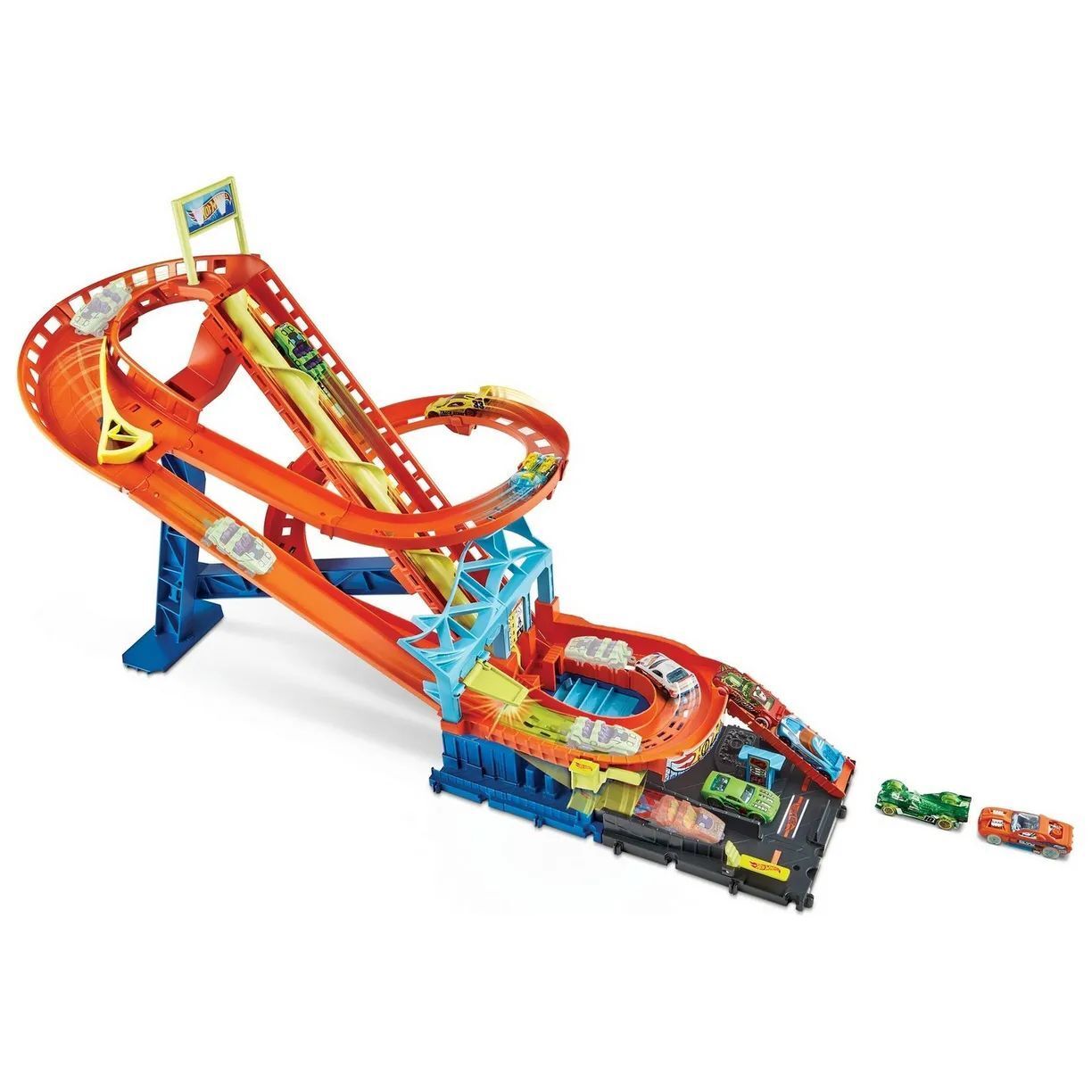 Игровой набор Hot Wheels City Ралли американские горки HDP04