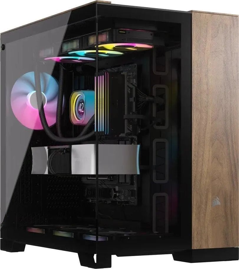 Корпус Corsair Midi Tower Черный, Орех (CC9011282WW)