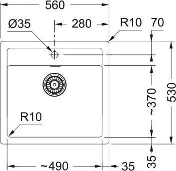 Кухонная раковина Franke Sirius SID 610-49 114.0476.406, Каменный серый