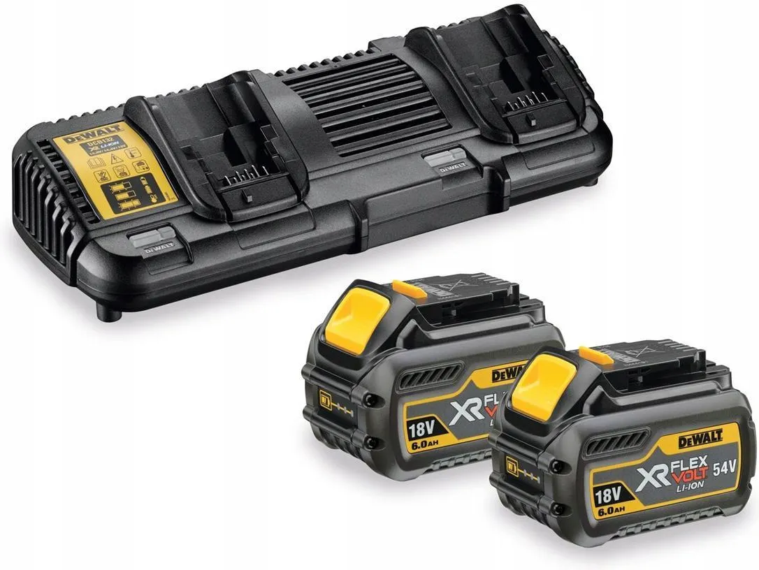 Набор DeWalt FLEXVOLT зарядное устройство + 2 аккумулятора 6.0 Ah DCB132T2