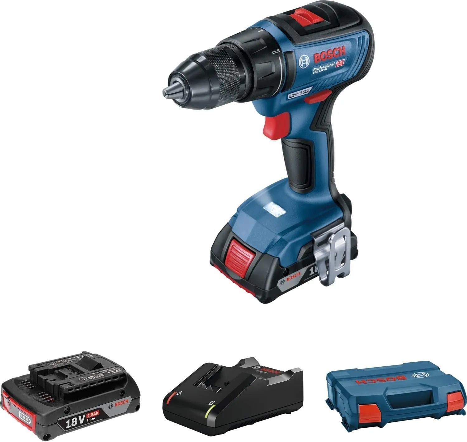 Аккумуляторная дрель-шуруповерт Bosch GSR 18V-50 Professional 06019H5000