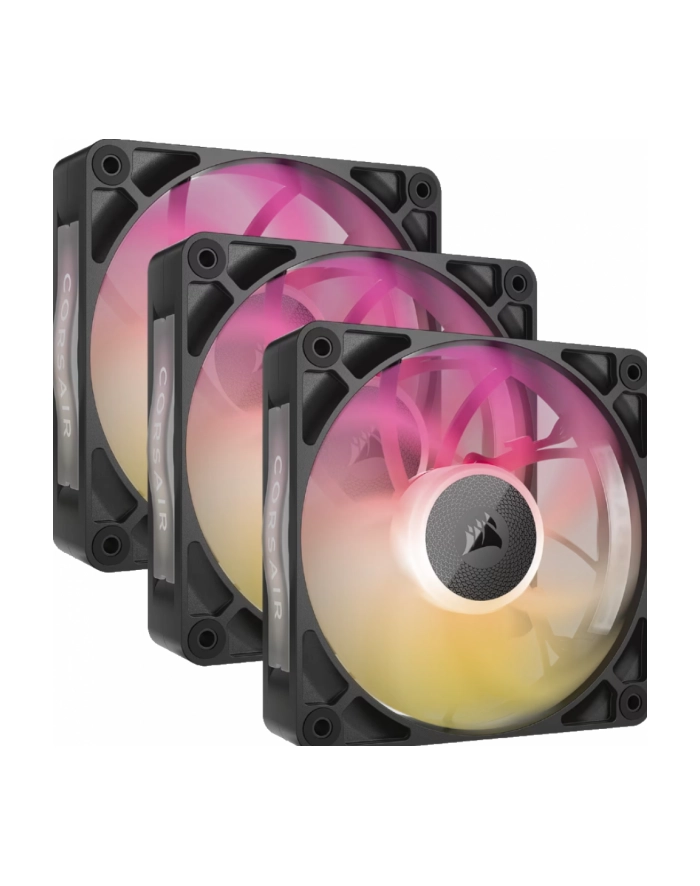 Вентилятор для корпуса Corsair iCUE LINK RX120 MAX RGB PWM CO9051034WW, черный, 3шт