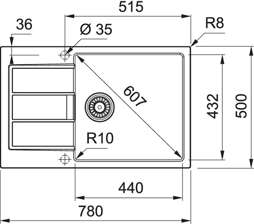 Кухонная раковина Franke Sirius 2.0 S2D 611-78 XL 143.0617.613, оникс