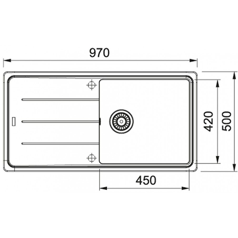 Кухонная раковина Franke Basis BFG 611-97 114.0494.758, кашемир