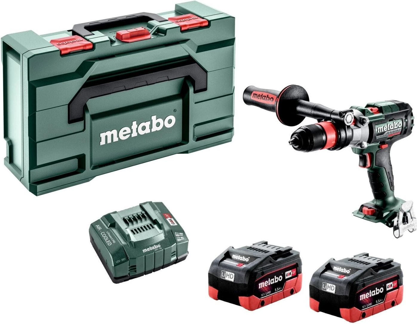 Аккумуляторная ударная дрель-шуруповерт Metabo SB 18 LTX-3 BL Q I 603185660 с 2 АКБ, в кейсе