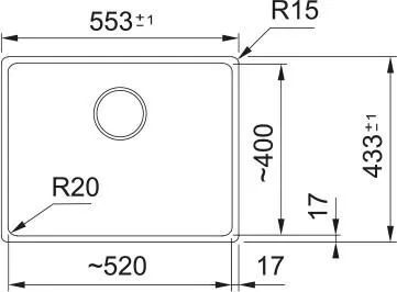 Кухонная раковина Franke Maris MRG 110-52 125.0740.842, оникс / черный слив