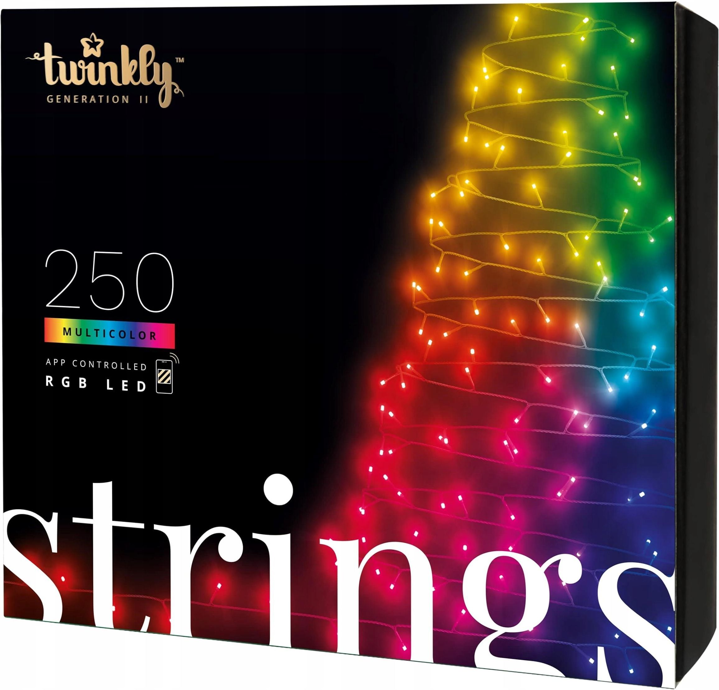 Гирлянда Twinkly 250 LED RGB, управление со смартфона