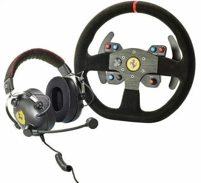 Съемное рулевое колесо + гарнитура Thrustmaster Race Kit Ferrari 599XX EVO Edition With Alcantara