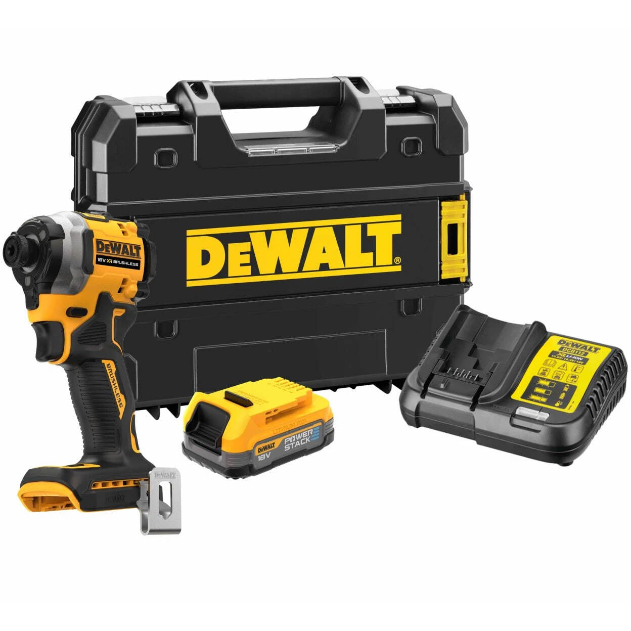 Аккумуляторная ударная дрель-шуруповерт Dewalt Dcf850E1T, с АКБ 1.7 Ач и ЗУ, в кейсе