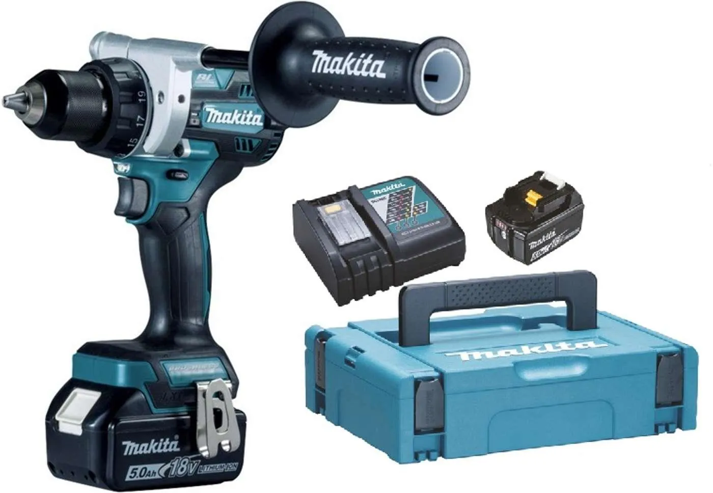 Дрель-шуруповерт аккумуляторная Makita DDF492RTJ